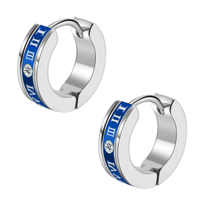 Boucles d'oreilles pour hommes anciens romains boucles d'oreilles hiphop pour hommes boucles d'oreilles bijoux de mode - Product Image 1