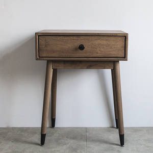 Mesa de maquillaje nórdica de madera maciza para dormitorio, tocador para apartamento pequeño, silla de maquillaje moderna y sencilla, no requiere montaje - Product Image 6