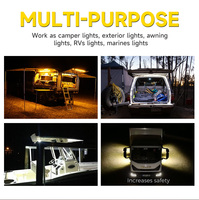 Lumière de scène de 9 pouces 36W LED Sortie de lumen élevée 2880LM Boîtier en aluminium Scène LED Lumières Remorque RV Lumière