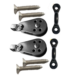 Polea de control de dirección de acero inoxidable de 25 mm con tornillos y gancho tipo C para accesorios de kayak - Product Image 4