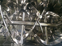 Nouveau mélangeur horizontal de poudre sèche à chauffage par eau, personnalisé par le fabricant, en acier SUS316, puissance 4kW, pour produits chimiques et transformation alimentaire XT