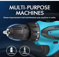 Perceuse à percussion sans fil portable mini électrique à batterie lithium, ensemble d'outils électriques, perceuse à main pour le bricolage, personnalisable, max 10 mm