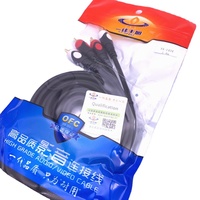 One Line Fengxu YX-1434 2'si 1 arada Lotus başlıklı 4 başlıklı ses kablosu kaliteli çift Lotus 2RCA AV kablosu