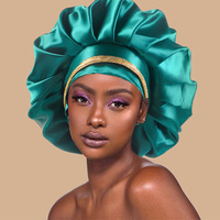 Nouveau bonnet de nuit africain pour femme grande taille, à double nœud, avec rubans colorés, bonnet de beauté à prix réduit