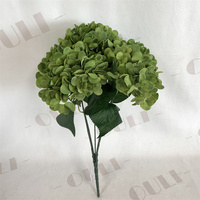 Q-1458 Pengiriman Cepat Bunga Hydrangea Sutra Buatan 5 Cabang Bunga Hydrangea Sutra untuk Dekorasi Pernikahan