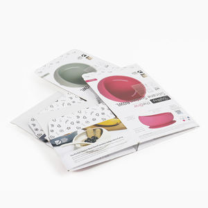 Emballage en carton écologique, boîte pliante rigide personnalisée, impression couleur, vaisselle biodégradable - Product Image 3