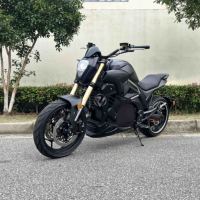 Moto électrique personnalisable avec moteur central, style Ducati Diavel, moto naked de rue ADV avec batterie 72V longue portée