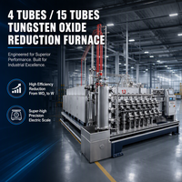 Four de réduction de l'oxyde de tungstène et de l'oxyde de molybdène, de WO3 à W, 4 tubes, 15 tubes, à poussoir automatique