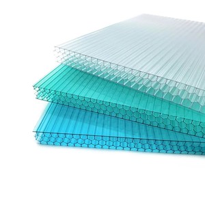 Panneaux de serre modernes en <span class=keywords><strong>polycarbonate</strong></span> alvéolaire multicouche à double paroi en nid d'abeille, matériaux de construction en plastique pour toiture - Product Image 3