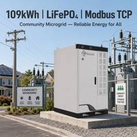 Endüstriyel 109kWh 60KW Hepsi Bir Arada BESS Kabini LiFePO4 MPPT 90KW 4000 Döngülü Güneş Enerjisi Santrali Fabrika Depolaması için