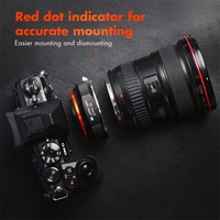 Adaptateur d'objectif canon eos, K & F Concept, haute précision, anneau de montage pour appareil photo