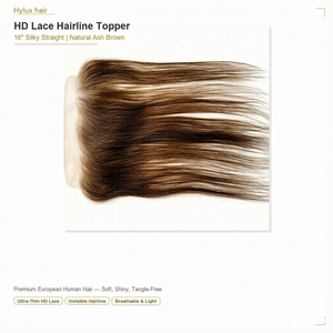 Prótesis Capilar Frontal HD con Encaje para Mujer, Cabello Humano Europeo Virgen para Relleno de Línea Frontal, 150% de Densidad, Liso - Product Image 5