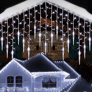 Băng Pick Rèm Cửa Sổ Đèn Trần Giáng Sinh Đèn Dây Cổ Tích Icicle Vòng Hoa Ngoài Trời Trang Trí Sân Vườn Tiệc Gia Đình - Product Image 2