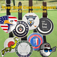 Produsen tidak ada Minimum Oem logam epoksi Golf Hang Tag dan bagasi Tag tas Tag Hadiah Set