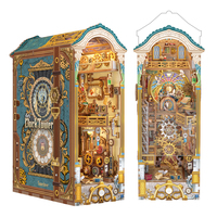 Kit de bricolage Tonecheer en gros : Tour d'horloge rétro, puzzle 3D en bois, maison miniature DIY pour les détaillants de briques et de mortier