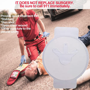 Perban Darurat Tahan Air untuk Trauma dengan 3 Saluran Penutup Dada Berventilasi Medis - Product Image 3