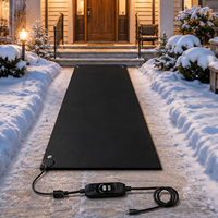Tapis chauffant durable en caoutchouc et graphène pour la fonte de la neige, pour l'élimination de la glace en extérieur en hiver, sans prise, antidérapant, vitesse de 3 pouces par heure