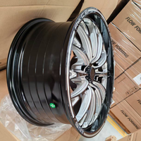 Jantes en alliage X-RIMS 18x8.5 6x139.7 à 15 rayons, finition noire usinée ET25 pour Toyota Land Cruiser
