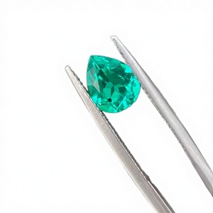 Pierre synthétique en zircone cubique de couleur bleu-vert, taille ovale, 1,5 mm, traitée thermiquement pour la fabrication de bijoux - Product Image 3