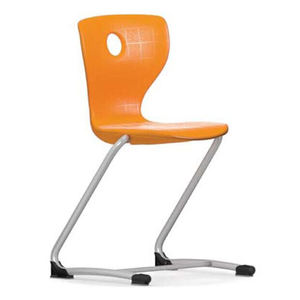 Muebles escolares Silla plegable de metal de poliéster barata Silla de Filipinas con cojín de Pu apilable - Product Image 6