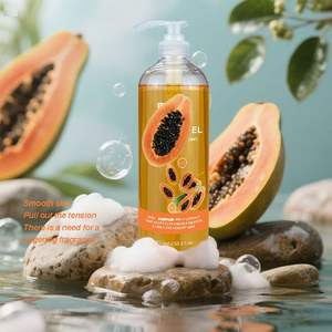 Wiseking Pawpaw Shower <strong>Gel</strong> 1000ml Glycerin Gentle Exfoliation Shower <strong>Gel</strong> Fruity Fragrance Improve Back Acne Smoothing Shower <strong>Gel</strong> - Product Image 5