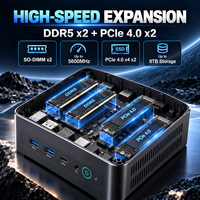 Mini PC de jeu OEM B50R avec processeur AMD Ryzen7 6800H Octa-core, RAM DDR5 extensible et SSD NVME, graphismes intégrés Radeon