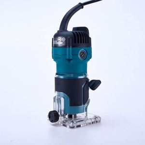 Fresatrice Elettrica <span class=keywords><strong>a</strong></span> Velocità Variabile con Batteria al Litio, Rifilatrice Manuale per Legno, Fresatura Laminati, Incisione Fai-da-Te per Lavorazione del Legno - Product Image 1