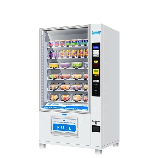 Coin Operated Self Service Vending Machine With Touch Screen Fully Drinks Based