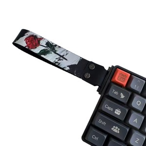 Teclado mecánico personalizado <span class=keywords><strong>Wooting</strong></span> 60e, elementos de Anime, logotipo de dibujos animados de Color caliente, cinta de cuerda de nailon, cordones de Anime Premium para - Product Image 1