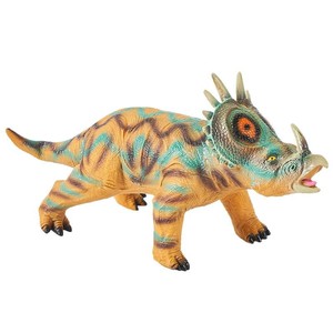 Jurassic trẻ em 'Lớn mềm nhựa nhân tạo Triceratops và Tyrannosaurus Rex Khủng long đồ chơi thiết lập lấy cảm hứng từ mô hình trứng đông lạnh - Product Image 5