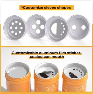 lata de aluminio impresa metal tin redondo latas de aluminio para alimentos pimienta especias metal latap Fabricación a partir d - Product Image 5