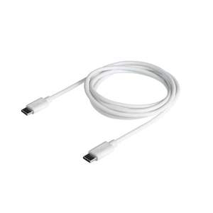 Cable USB-C a USB-C, potencia de 140W, longitud de 1.5m, compatible con carga rápida PD, color blanco, duradero y - Product Image 1