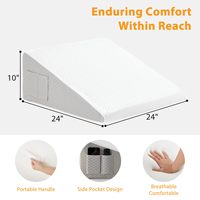 Oreillers Positionneurs Anti Ronflement Triangle Inclinaison Gel de Sommeil Mousse Lit Oreillers Caux Tête de lit pour Seniors Adultes