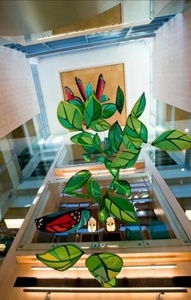 Hoge Kwaliteit Luxe Winkelcentrum Gigantische Kunstmatige Opknoping Grote <span class=keywords><strong>Led</strong></span> Vliegende Vlinder Decoratie Bruiloft Evenement Etalage - Product Image 3