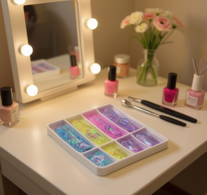 Autocollants pour ongles Pinch Toys, ronds, en plastique, auto-adhésifs, non toxiques, en boîte, décoration artistique pour manucure - Product Image 2