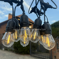 Großhandel Verbindbare Wasserdichte IP65 E27 S14 10m Warmweiße Outdoor-LED-Lichterketten für Heim und Gewerbe