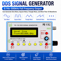 FG-150 DDS High-Precision Frequency Signal Generator: 15 Waveforms / Adjustable Duty Cycle 0.1 Hz-500 kHz
