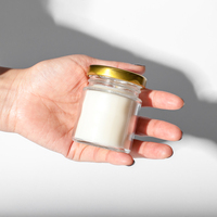 Bestseller Maßgefertigte Aromatherapie-Glaskerze mit Eigenem Etikett Luxuriöse Diwali-Duftkerze aus Sojawachs