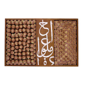 Incrustaciones de nácar con bandeja de chocolate de madera hecha a mano Bandeja de nácar hecha a mano - Product Image 3