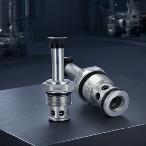 Vanne solénoïde à cartouche filetée hydraulique ELT SV6-16 2/2 voies en acier pour machines industrielles - Product Image 2