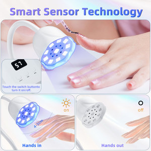 Mới Xách Tay 30W <span class=keywords><strong>UV</strong></span> LED Nail Đèn Lotus Nail Đèn Máy Tính Để Bàn Không Dây Có Thể Sạc Lại Máy Sấy Móng Tay Với Cảm Biến Tự Động - Product Image 4