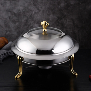 Réchaud Commercial Professionnel Réchaud Chafing Dish à Combustible Solide Isolé pour Aliments Alcool Restaurant Petits Caquelons à <span class=keywords><strong>Fondue</strong></span> - Product Image 1