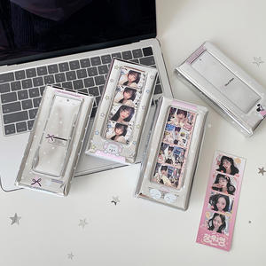 <span class=keywords><strong>Porta</strong></span> Fotocard Kpop a Quattro Scomparti in PVC Lucido, Stile 'Star Chasing Girl', per Album Fotografici e Biglietti da Visita - Product Image 2