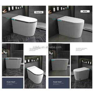 Set Sedile WC Intelligente Riscaldato con Bidet Smart, Sensore, Lussuoso Lavabo in Ceramica con Scarico a <span class=keywords><strong>Sifone</strong></span> Rotondo - Product Image 2