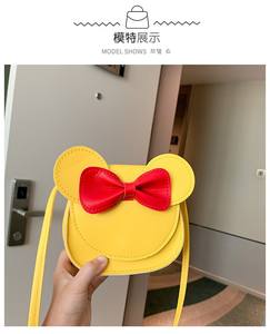 2025 yeni tasarım moda omuzdan askili çanta PU deri sevimli yay Mickey çantası karikatür pembe Minnie Crossbody çanta çanta çocuklar için - Product Image 3