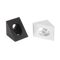 Support d'angle triangulaire réglable en aluminium pour rails de guidage d'imprimante 3D et profilés en V