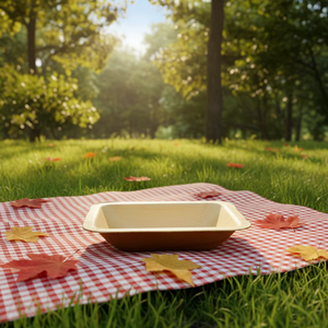 Tazón Redondo Ecológico de Hoja de Areca de 6 Pulgadas, Tazón Desechable Biodegradable de Hoja de Palma, Vajilla Natural - Product Image 1
