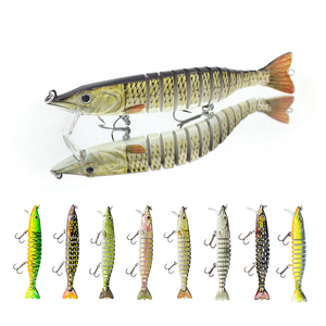 HKK4.5 leurres de pêche longue coulée <span class=keywords><strong>Bassmaster</strong></span> 13 segments articulés moule d'appât dur multi leurre leurre de pêche - Product Image 2