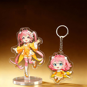 Personalized Plastic Charms Acrylic Keychain Creative Gift Acrylic Cartoon Anime Standee