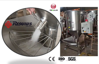 Miscelatore Silo ad Alta Capacità in Acciaio Inox per Materie Prime Plastiche PVC PP PET ABS